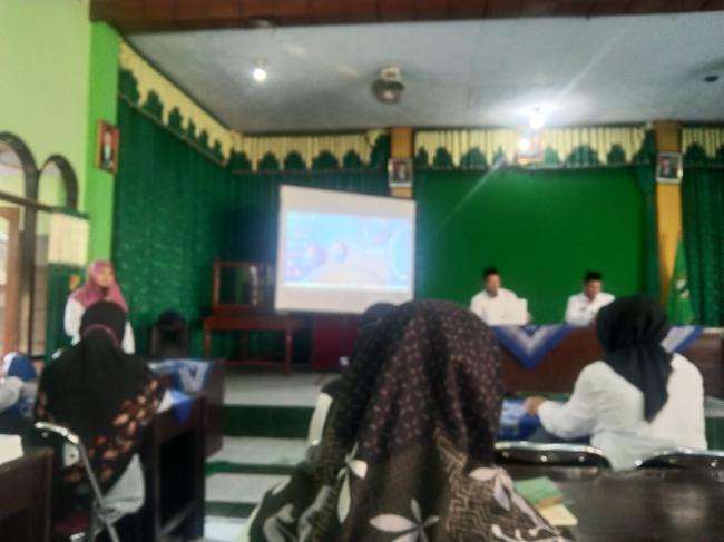 MTsN 7 Kebumen Ikuti Sosialisasi dan Evaluasi Pengiriman Berita Melalui Website Kemenag Kebumen